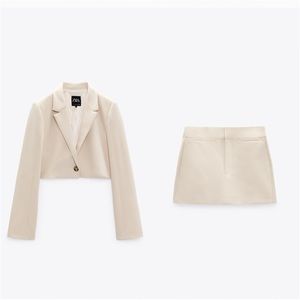 ZARA NWT CROPPED BLAZER AND SKIRT